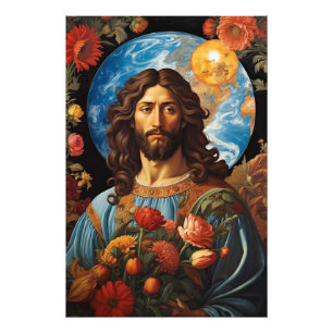 *~* Jesus betroffenen Universum Erde AP50 kosmisch Fotodruck