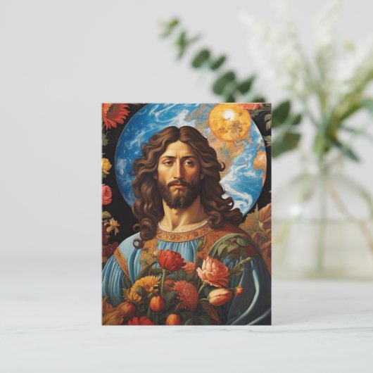 *~* Jesus betroffenen Universum Erde AP50 kosmisch Postkarte (Stehend Vorderseite)