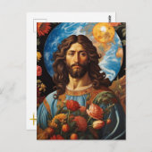 *~* Jesus betroffenen Universum Erde AP50 kosmisch Postkarte (Vorne/Hinten)