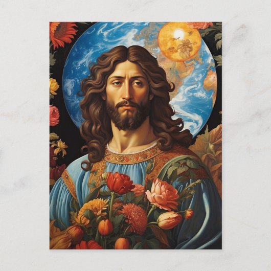 *~* Jesus betroffenen Universum Erde AP50 kosmisch Postkarte (Vorderseite)