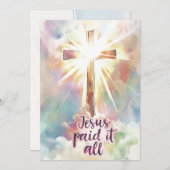Jesus bezahlte es alles Christliche Hymne Osterfla (Vorne/Hinten)