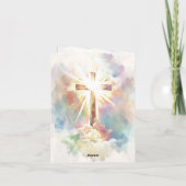 Jesus bezahlte es alles Christliche Hymne Ostern Karte (Rückseite)