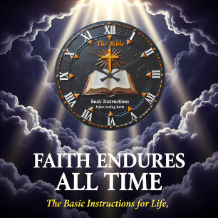 Jesus Bibel Römische Ziffern Anweisungen Große Wanduhr