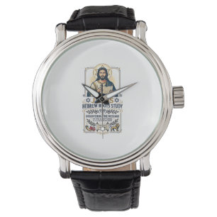 Jesus Bibel Sprachen Hebräisch Griechisch Nerd-Shi Armbanduhr
