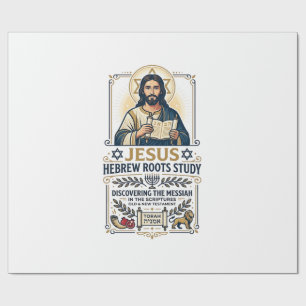 Jesus Bibel Sprachen Hebräisch Griechisch Nerd-Shi Geschenkpapier