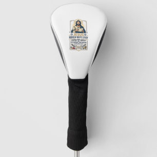 Jesus Bibel Sprachen Hebräisch Griechisch Nerd-Shi Golf Headcover