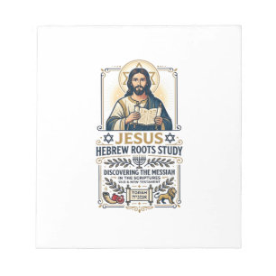 Jesus Bibel Sprachen Hebräisch Griechisch Nerd-Shi Notizblock