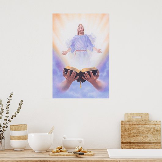 Jesus Bible Vintage Poster (Küche)