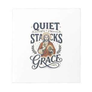 Jesus-Bibliothekar Grafik-T-Shirt Christliche Kuns Notizblock