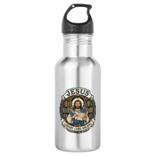 Jesus Bibliothekskartenarchiv Jesus Bibliothekskar Edelstahlflasche
