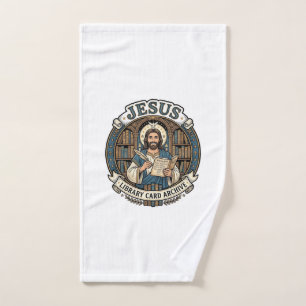 Jesus Bibliothekskartenarchiv Jesus Bibliothekskar Handtuch