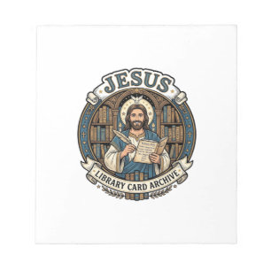 Jesus Bibliothekskartenarchiv Jesus Bibliothekskar Notizblock