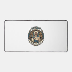Jesus Bibliothekskartenarchiv Jesus Bibliothekskar Schreibtischunterlage
