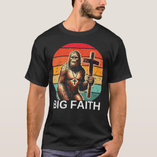 Jesus Bigfoot Sasquatch Christlicher Glaube Bibelv T-Shirt