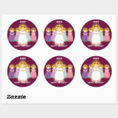 Jesus Birthday Sticker-Customize Runder Aufkleber (Blatt)