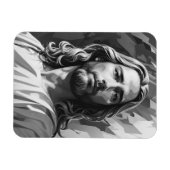 Jesus Black and White Magnet (Horizontal)
