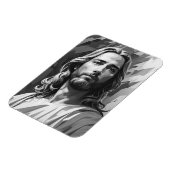 Jesus Black and White Magnet (Linke Seite)