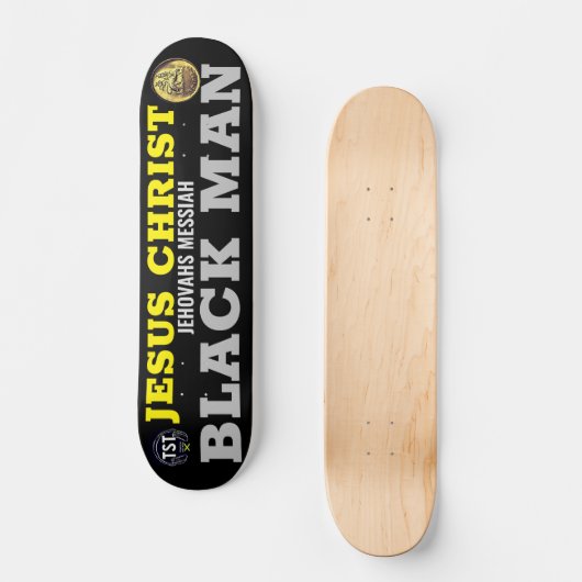 JESUS BLACK MAN JMT 7 3/4" Skateboard Deck (Vorderseite)