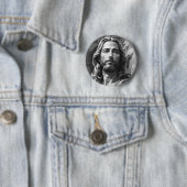 Jesus Black und White Button (Beispiel)