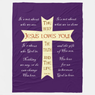Jesus Blanket - Lila Fleece