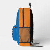 JESUS - Blau und Orange Bedruckter Rucksack (Rechts)