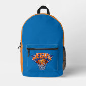 JESUS - Blau und Orange Bedruckter Rucksack (Vorderseite)