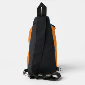 JESUS - Blau und Orange Crossbody Bag (Rückseite)