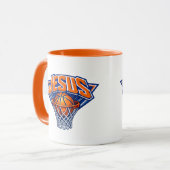 JESUS - Blau und Orange Tasse (Vorderseite Links)