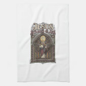 Jesus Bleiglas Jesus Bleiglas Kathedrale  Geschirrtuch (Vertikal)
