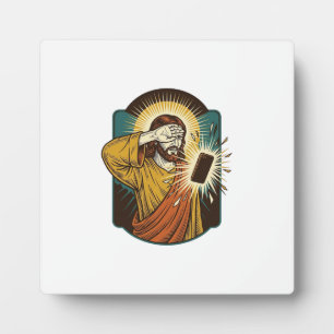 Jesus blendet die maximale Helligkeit des Telefons Fotoplatte
