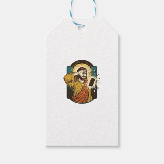 Jesus blendet die maximale Helligkeit des Telefons Geschenkanhänger (Vorderseite)