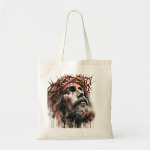 Jesus Blessing Tragetasche