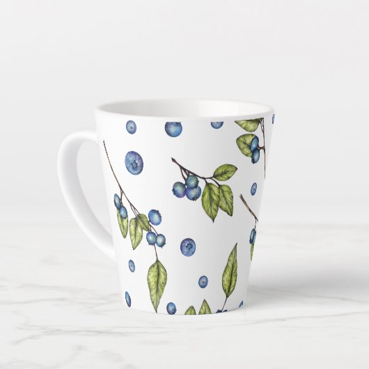 Jesus & Blueberries Milchtasse (Linke Ecke)