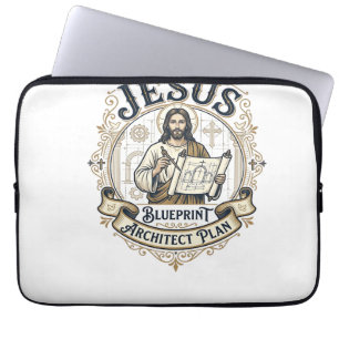 Jesus Blueprint Architekt Plan Jesus Blueprint Arc Laptopschutzhülle