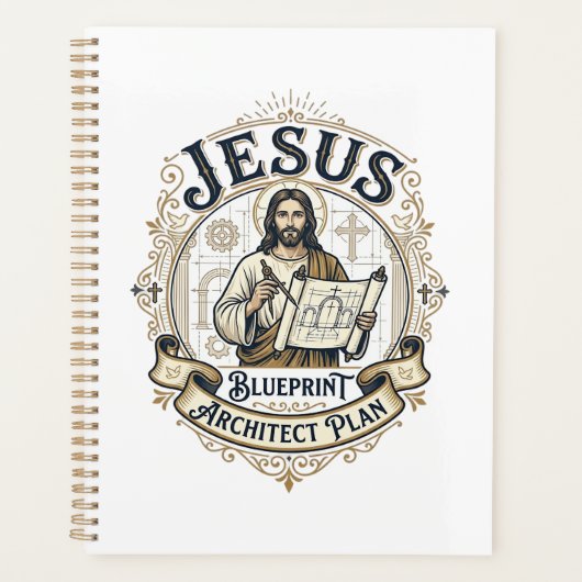 Jesus Blueprint Architekt Plan Jesus Blueprint Arc Planer (Vorderseite)