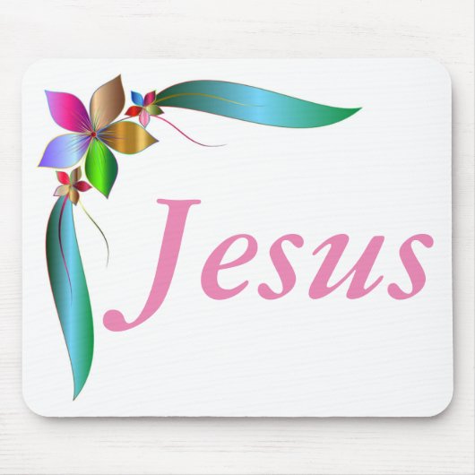 JESUS BLUME RIBBON MOUSEPAD (Vorne)