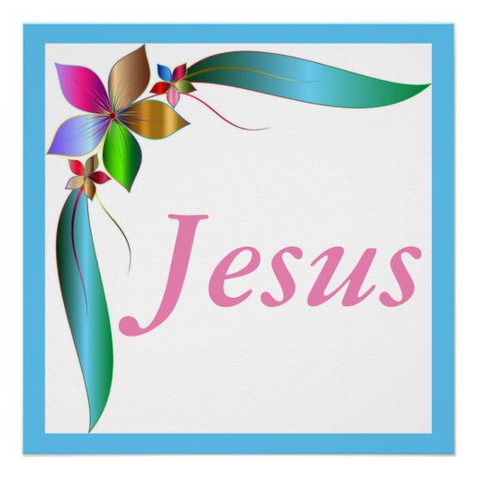 JESUS BLUME RIBBON POSTER (Vorderseite)