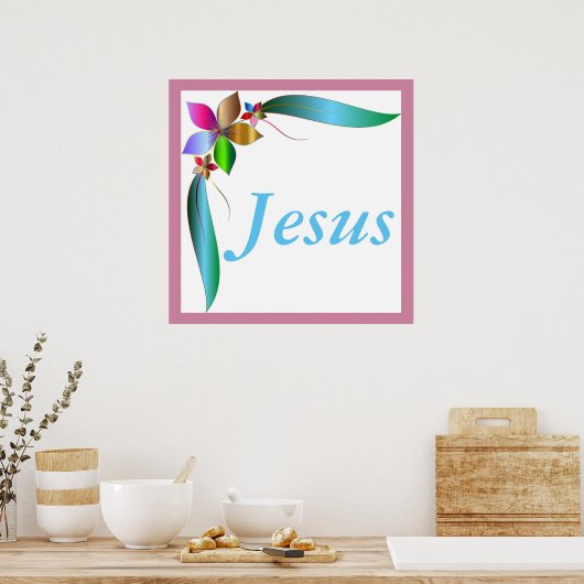 JESUS BLUME RIBBON POSTER (Küche)