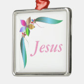 JESUS BLUME RIBBON SILBERNES ORNAMENT (Links)