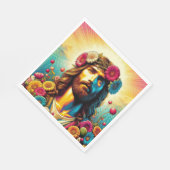 Jesus Blume Servietten! Serviette (Ecke)