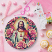 Jesus-Blumen-Papierteller! Pappteller (Party)