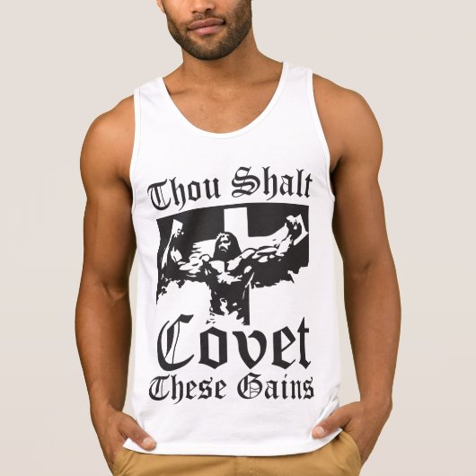 Jesus Bodybuilding Lifting Gains T-Shirt (Vorderseite)