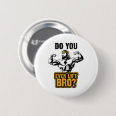 Jesus Bodybuilding T-Shirt - Trainierst du überhau Button (Vorne & Hinten)