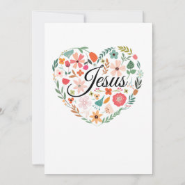 Jesus Boho Christlich Heart Motif Inspiration Einladung
