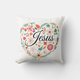 Jesus Boho Christlich Heart Motif Inspiration Kissen