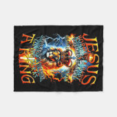 Jesus Born As A Baby, Preached As A Child, Killed Fleecedecke (Vorderseite (Horizontal))