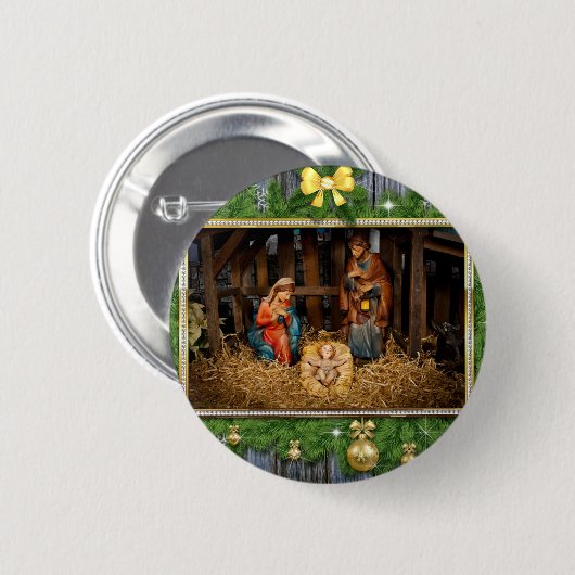 Jesus Born Button (Vorne & Hinten)