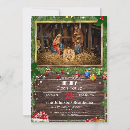 Jesus Born Einladung (Vorderseite)