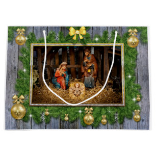 Jesus Born Große Geschenktüte