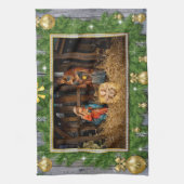 Jesus born manger geschirrtuch (Vertikal)